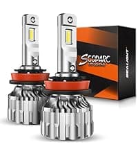 SEALIGHT H7 Bulbs 36000LM Ultra-Bright S6 H7 ATV Bulbs No Adapter Required No Cordless, 6500K White Light, 60000+Long Lifespan, Plug-N-Play, Marker Light Assemblies, Pack of 2