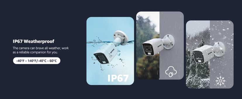 ANNKE 8CH 2MP Security Camera System, 8 Channel H.265+ DVR Recorder, AI Human/Vehicle Detection, 4X 1080P Cams with Smart Dual Light Color Night Vision for Home & Business Surveillance, IP67, 1TB HDD