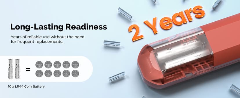 ETENWOLF T300 Digital Tire Pressure Gauge 3-200 PSI, Industrial Tire Gauge Calibrated to ANSI B40.7 Grade 2A(Plus-Minus 0.5%), Replaceable AAA Batteries (Vivid Orange)