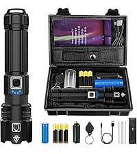 Victoper LED Flashlight 2 Pack, Bright Tactical Torch High Lumens with 5 Modes, Waterproof Zoomable Flash Light for Outdoor, Gifts for Men, Dorm Room Hunting Camping Essentials Gear for Guys