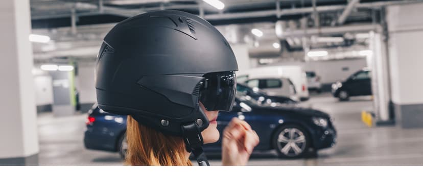 Westt Open Face Motorcycle Helmet, 3/4 Motorcycle Helmet DOT Approved, Lightweight Moped Helmet with Built-in Sun Visor, Quick Release Strap, Removable Washable Liner, Scooter Helmet for Adults