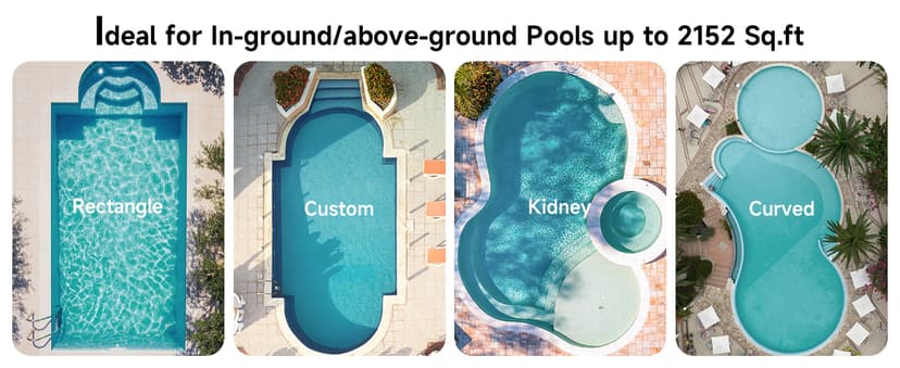WYBOT C2 Cordless Robotic Pool Cleaner, Pool Vacuum Robot for Inground Pools with Dual Filter, Lasts 180 Mins, Wall & Waterline Cleaning, Smart Weekly Timer, OTA Upgarded (Dark Black)