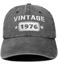 50th Birthday Gifts for Him Her, 50 Year Old Gifts Ideas, Adjustable Washed Cotton Embroidered Baseball Cap B0FJRQ6JCK