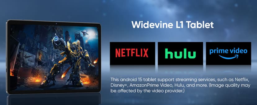 WXUNJA Android 15 Tablet,11 Inch Tablets with Octa Core Processor, 12GB RAM 128GB ROM 1TB Expand, Widevine L1, 8000mAh Battery, 2.4/5Ghz Dual WiFi/GPS/FM, 5/8MP Cameras, Case Included, Blue