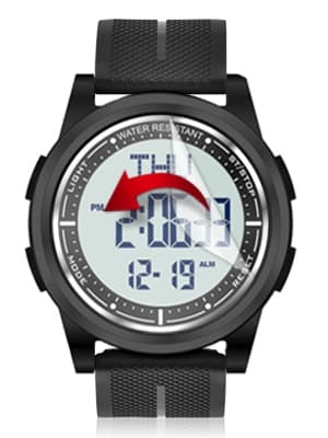 Beeasy Digital Watch Waterproof with Stopwatch Alarm Countdown Dual Time, Ultra-Thin Super Wide-Angle Display Digital Wrist Watches for Men Women