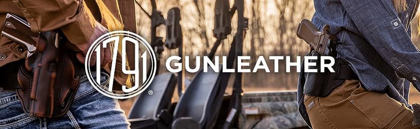 1791 GUNLEATHER Gun Belt for Men - Heavy Duty 14 oz Leather Gun Holster Belt for EDC