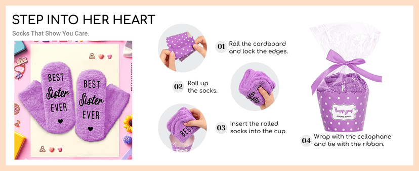 HAPPYPOP Mothers Day Socks - Sisters Aunt Gifts, Gifts for Sister Daughter Mother in Law