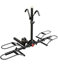 Young Hitch Mount Bike Rack with Ramp, 200 lbs. Capacity for 2 E-Bikes, Fat Tire and Standard, fits Cars, SUVs, RVs, Trailers with 2 Inch Receiver