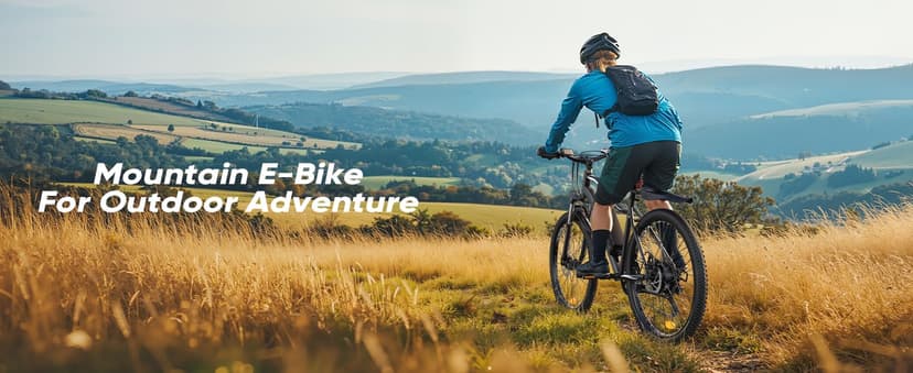 Electric Bike - Electric Bike for Adults 500W, Up to 55 Miles, 20MPH Electric Mountain Bike, 26'' Tires Lightweight E-Bike for Commuting Mountain Road Sand