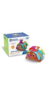 Learning Resources Spike The Fine Motor Hedgehog - Toddler Montessori Toys, Stacking Shape, Gifts For Boys And Girls, Sorting And Matching Skill Activities, Educational Games, Kindergarten