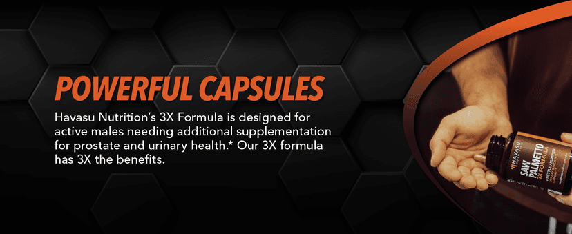 HAVASU NUTRITION Saw Palmetto Supplement with Stinging Nettle and Pumpkin Seed Extract - Advanced 3X Formula - DHT Blocker Urinary Health and Prostate Support for Mens Health - Vegan, Non-GMO Capsules - 2 Month Supply