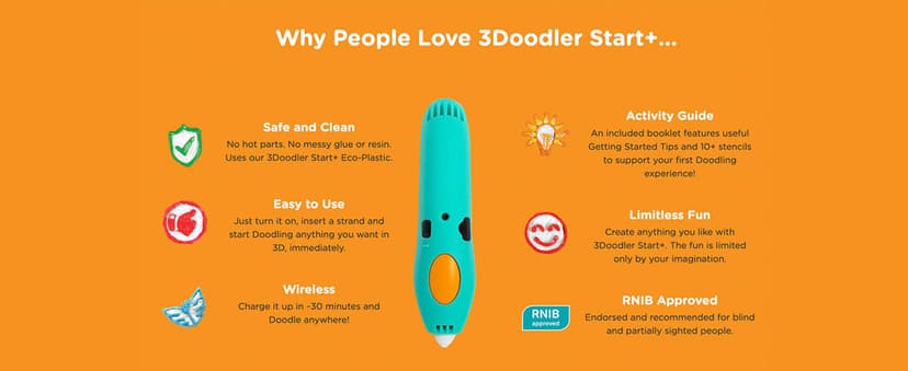 3Doodler Start+ Essentials (2024) 3D Pen Set for Kids, Easy to Use, Learn from Home Art Activity Set, Educational STEM Toy for Boys & Girls Ages 6+