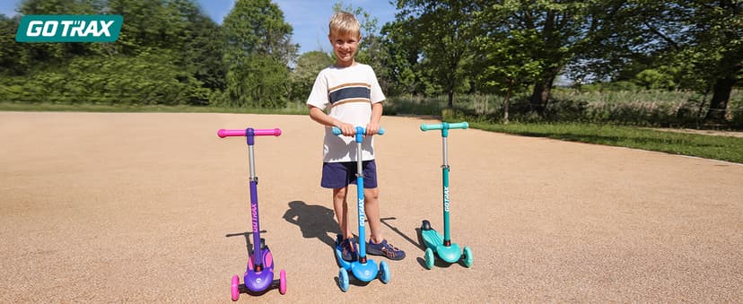 LED Light-Up Wheels, 3 Adjustable Handlebar, Easy Assembly, Lightweight, Wide Anti-Slip Deck, Lean to Steer, Max Load 110 lbs Gotrax KS1 Kids Kick Scooter, 3 Wheels for Boys & Girls 2-8, Gifts B0CCYMV1T1