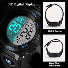 L LAVAREDO Mens Digital Watch Sports Military Watches Waterproof Outdoor Chronograph Wrist Watches for Men with LED Back Ligh/Alarm/Date