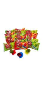 Ring Pop Candy, Christmas Lollipops, 20 Ct Party Favors in Assorted Fruity Flavors - Full Size, Bulk Variety Pack, Individually Wrapped Hard Candy For Stocking Stuffers, Holiday Gifts