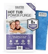 Bio Ouster 3in1 Weekly Hot Tub Cleaner, Conditioner, Clarifier - Hot Tub Chemicals for Standard & Inflatable Spas - Spa Chemicals for Crystal Clear & Sparkling Clean Water - Made in USA (4 Week Kit)