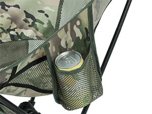 iClimb Ultralight Compact Camping Folding Beach Chair with Anti-Sinking Large Feet and Back Support Webbing (Black - Square Frame)