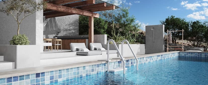 Pool Ladder, 4-Step Pool Stairs with Double Handrails and Non-Slip Steps for 48-54” Above Ground and In-Ground Pools, White