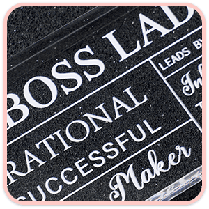 Pinkunn Boss Lady Gifts for Women Inspirational Quotes Office Gifts for Women Acrylic Boss Lady Office Decor Birthday Appreciation Keepsake and Paperweight for Leader(Classic Style)