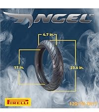 Pirelli Diablo Rosso III Motorcycle Tire Set: 120/70 ZR 17 M/C Front & 190/50 ZR 17 M/C TL Rear- High Performance, Durable for Sport/Street Bikes (2 Pack)