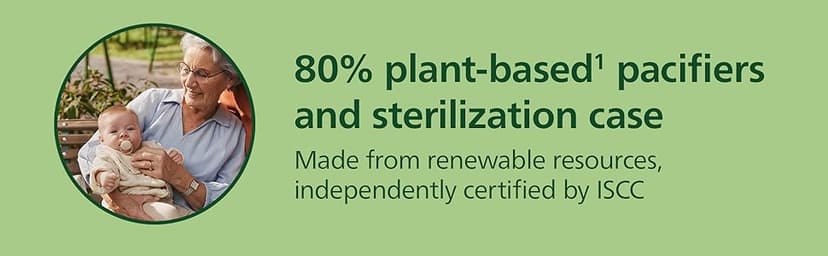 Philips Avent Ultra Soft Pacifiers - Orthodontic Design, for Babies 0-6 Months, Flexible Shield, Silicone Symmetrical Nipple, BPA-Free, 2 Sterilizing Cases, 4 Pack, SCF091/47