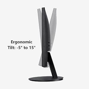 acer K202Q bi 19.5-inch Professional HD+ (1600 x 900) Monitor, 75Hz Refresh Rate, VESA Mountable, VisionCare Technologies, BlueLight Filter & Flickerless Technology (HDMI Port & VGA Port),Black