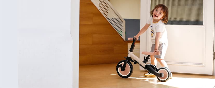 Toddler Trike with Push Handle Lets Parents Steer and Converts to Balance Bike, Fun Outdoor Toy for Boys and Girls, Khaki newyoo TR007 5-in-1 Tricycle for Toddlers 1-3, Toddler Bike, Birthday Gift B0CWLTLC2F