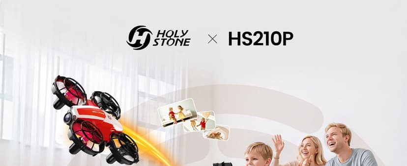 Holy Stone Mini FPV Drone with 1080P HD Camera for Kids & Beginners, RC Nano Quadcopter with Optical Flow Hover, Gesture Control, 3D Flips, 3 Batteries, Great Gift Toy for Boys and Girls, HS210Pro Red