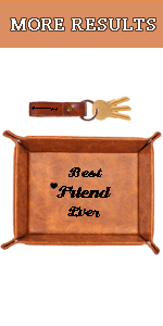 Best Husband Ever Gifts for Husband from Wife PU Leather Valet Tray & Keychain, Unique Gifts for Him Husband Who Has Everything at Birthday Valentines Day Christmas Anniversary B0B6TCG4XR
