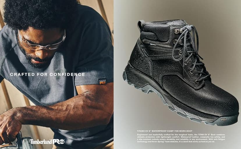 Timberland PRO mens Titan Ev 6 Inch Composite Safety Toe Waterproof