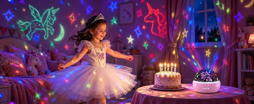 MINGKIDS Unicorn Toys Night Light for Toddler Girls,Unicorn Gifts Age 6-8,Unicorns and Starry Night Light Projector for Kids, Birthday Gift for 3-10 Year Olds Girls B08RHYX8CV