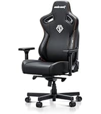 Anda Seat Phantom 4 Black Fabric Gaming Chairs for Adults - Large Wide Seat Gamer Chair with Dynamic Lumbar Support, Comfortable Ergonomic Video Game Seats with Headrest - 2D Armrests