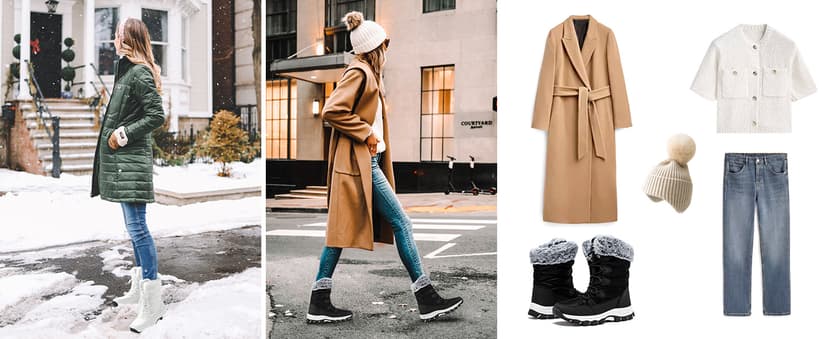 HOBIBEAR Women's Waterproof Winter Snow Boots Lightweight Warm Faux Fur Lined Mid-Calf Booties