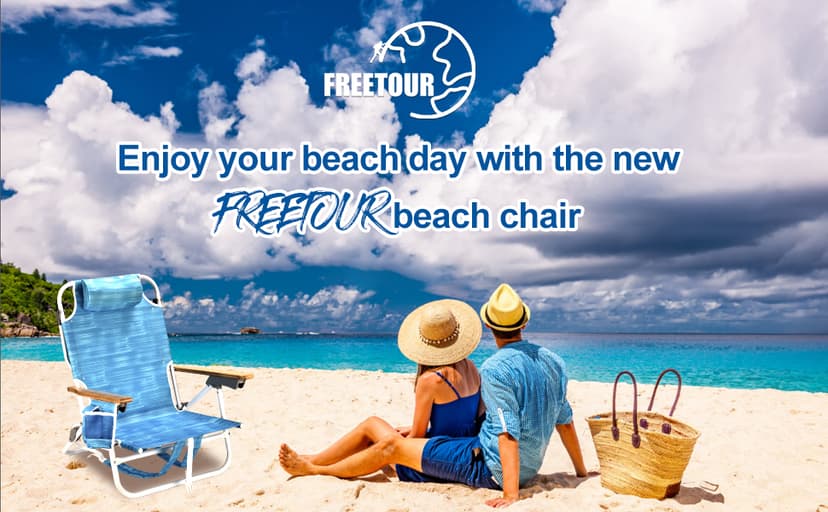 Backpack Beach Chairs for Adults Capacity 300 LBS high 5 Position Beach Chair with Pouch Straps Folding Lightweight Reclining Aluminum Wide Lay Flat Single