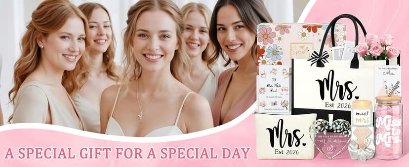 Bachelorette Gifts for Bride Engagement Wedding Presents Set for Women Her Mrs Wifey Bridal Shower Gifts for Bride To Be, Bride Gifts for Bachelorette Party B0FCMD3RCG