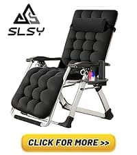 Slsy Zero Gravity Chair, Reclining Lounge Chair with Removable Cushion & Tray for Indoor and Outdoor, Patio Recliner Folding Reclining Chair