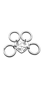 Sister Brother Keychain Set Brother and Sister Gifts for Little Brother Big Sister Keychain Set for Little Brother Gifts from Big Sister Christmas Birthday Gifts Family Gifts for Sister Brother