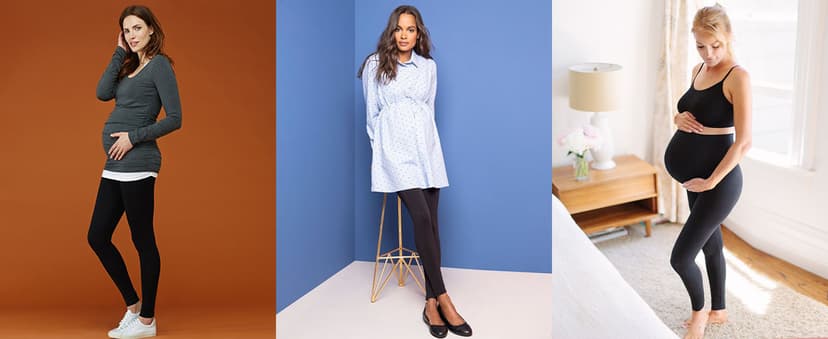 Buttergene Women's Maternity Leggings over the Belly Pregnancy Active Wear Workout Yoga Tights Pants