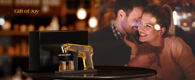 Gifts for Men Dad, Whiskey Decanter Set with 2 Glasses, Unique Gift for fathers day, Husband, Boyfriend, Brother, Anniversary Memorial Day Birthday Gift Ideas, Cool Drinking Accessories for Home Bar