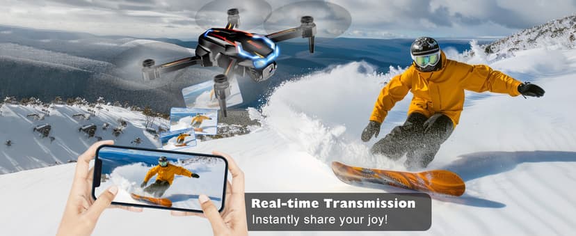 Drone with Camera for Adults, 2K HD FPV Drones with Upgrade Altitude Hold, One-Key Take Off/Landing, Speed Adjustment, Headless Mode, 2 Batteries, Toys Gifts for Teen Boys Girls, Beginner