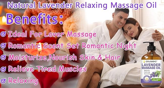Massage Oil for Massage Therapy,Lymphatic Drainage-Ginger Oil Sore Muscle Arnica Oil &Lavender Oil Relaxing Massage Oils for Date Night,Massage Ball,Fathers Day Gift for Husband,Men, Gifts for Him Her