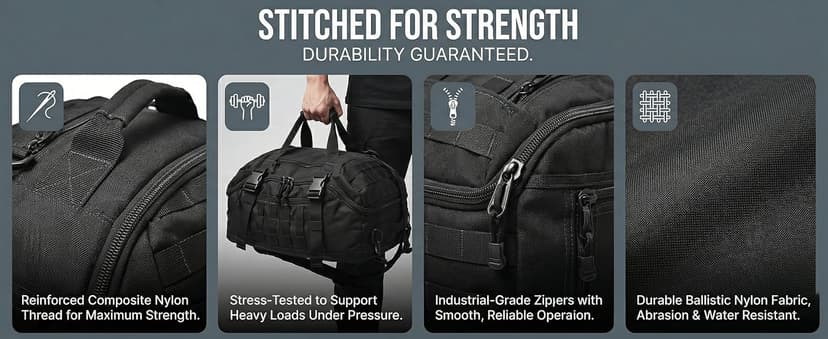 Miramrax Travel Duffle Bag Backpack for Men - Large Tactical Bags Weekender Gym Bag for Overnight Traveling Military Workout Deployment Sports (Coyote, 80L)