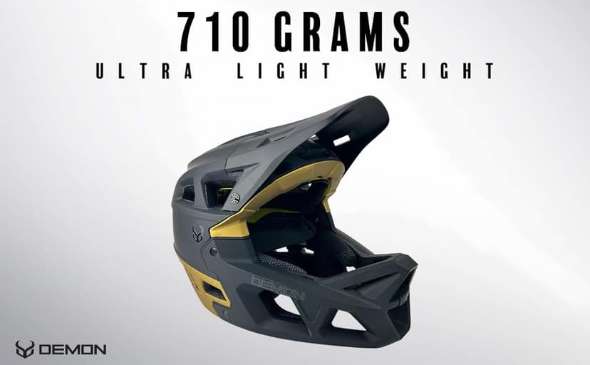 Demon United Podium X MIPS Full Face Mountain Bike Helmet- Removable Fit Pad Options- Advanced Venting System-Lightweight - Fullface DH BMX MTB Helmet