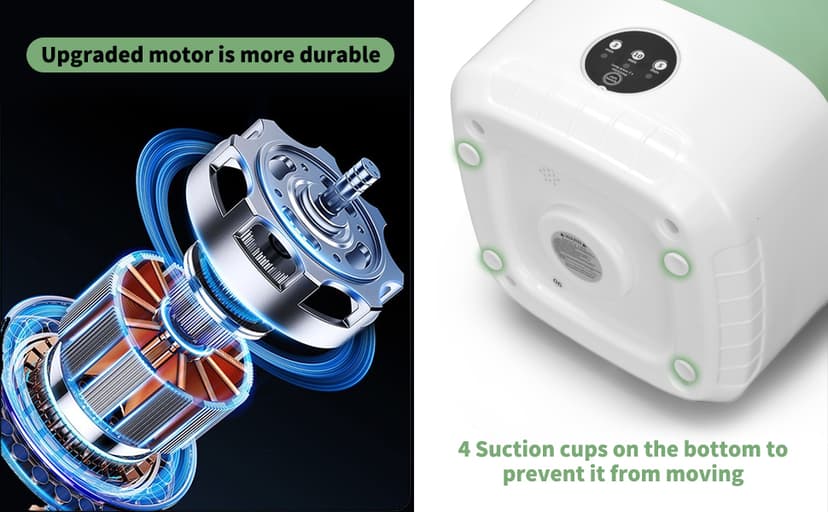 Portable Mini Washing Machine, Foldable Washer and Dryer with 3 Modes Deep Cleaning, Upgraded Small Collapsible Laundry for Hotel, Apartment, Home and Travel - Green