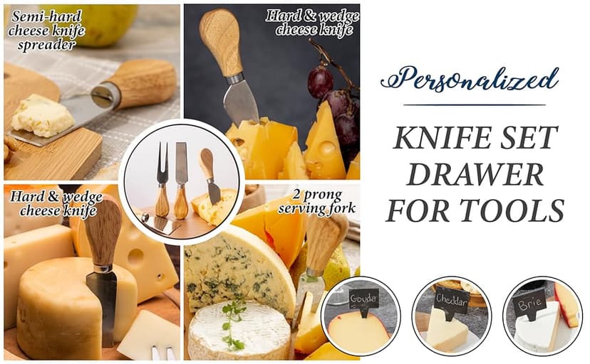 Personalized Charcuterie Board Gift Set, Christmas, Engagement - Wedding Gifts for Couples 2025, Custom Cheese Boards Gifts, Bridal Shower Gifts for Bride, Housewarming Gifts New Home for Women