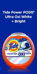 Tide Power PODS White Laundry Detergent Pacs, 45 Count, Brilliant Whitening + Color Protect