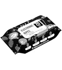 Air Jungles 3in1 Leather Cleaner Wipes 70 Count, Extra Large 8" x 10" Size, Clean Condition Protect Wipes for Vinyl and Leather Apparel Furniture Auto Car Interior Shoes Boots Bags