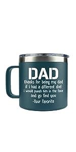 Gifts for Dad from Daughter, Son - Father's Day Gifts for Dad, Men - Dads Birthday Gift Ideas, Happy Birthday gifts for Dads, Fathers - Best Dad Ever Gift, Best dad Mug, 14 Oz Coffee Mug for dad