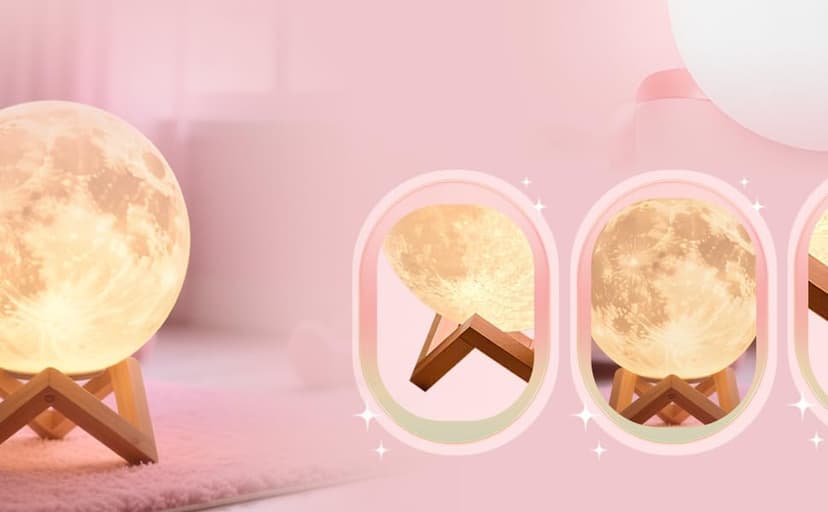 CPLA Moon Lamp Upgrade 128 Colors, Gifts for Women Men Friends Her Mom Sister, Christmas, Birthday, Anniversary, House Warming Gifts New Home, Diameter 6 inch