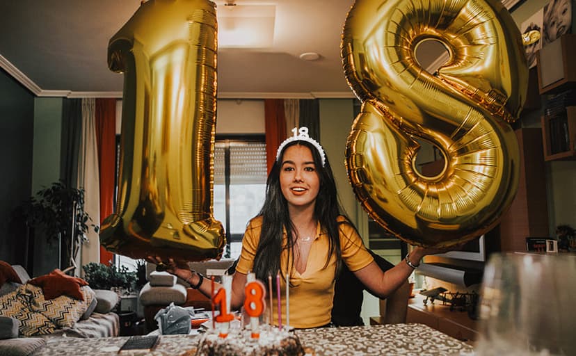 WHAVEL 18th Birthday Decorations for Girls - Happy 18th Birthday Headband - Girls Birthday Party Decorations